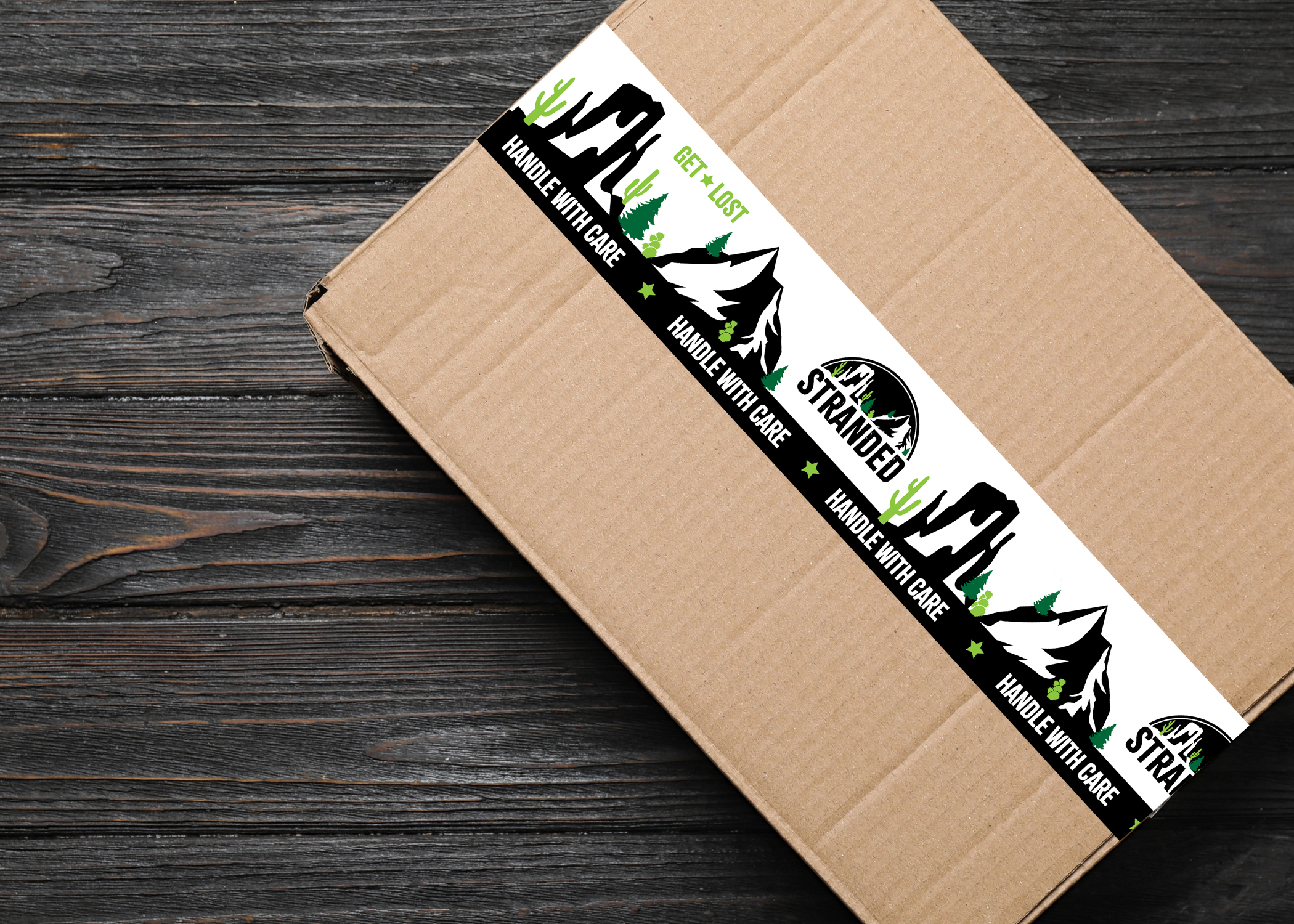 Stranded Packing Water Activated Tape - Print & Design Service